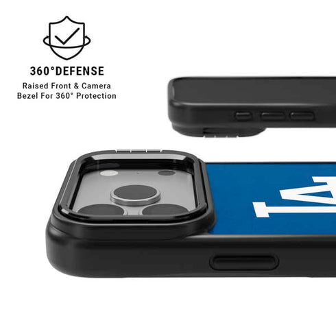 MLB Los Angeles Dodgers - Solid Distressed iPhone 17 Pro Max Kickstand Case