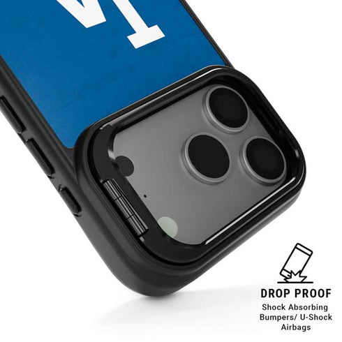 MLB Los Angeles Dodgers - Solid Distressed iPhone 17 Pro Max Kickstand Case