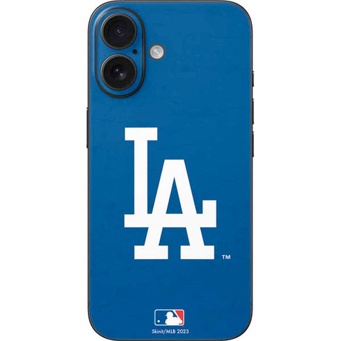 MLB Los Angeles Dodgers - Solid Distressed iPhone 17 Skin