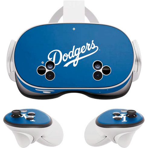 MLB Los Angeles Dodgers - Solid Distressed Meta Quest 3S Skin