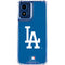 MLB Los Angeles Dodgers - Solid Distressed Moto G Play 4G (2024) Clear Case