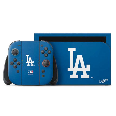 MLB Los Angeles Dodgers - Solid Distressed Nintendo Skins