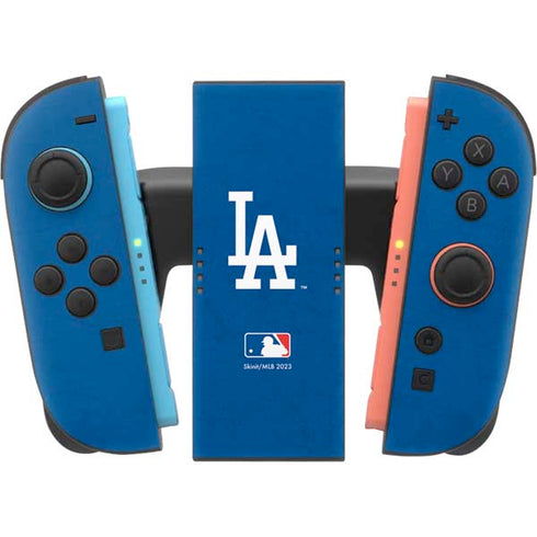 MLB Los Angeles Dodgers - Solid Distressed Nintendo Switch 2 (2025) Joy-Con Controller Skin