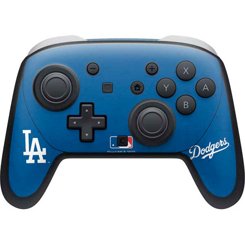 MLB Los Angeles Dodgers - Solid Distressed Nintendo Switch 2 (2025) Pro Controller Skin