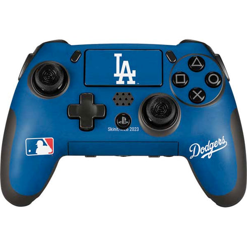 MLB Los Angeles Dodgers - Solid Distressed PlayStation Scuf Vantage 2 Controller Skin