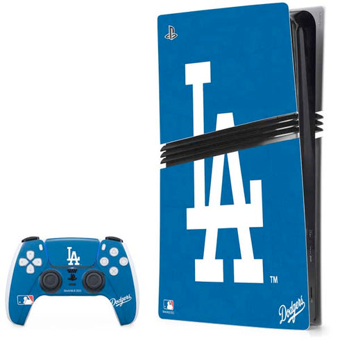MLB Los Angeles Dodgers - Solid Distressed PS5 Pro Bundle Skin