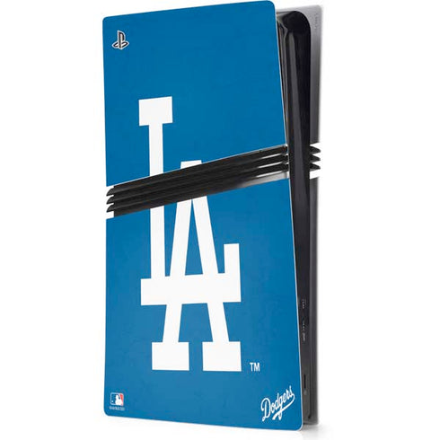 MLB Los Angeles Dodgers - Solid Distressed PS5 Pro Console Skin