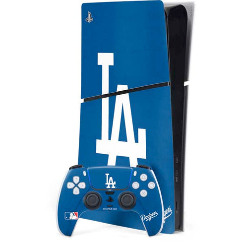 MLB Los Angeles Dodgers - Solid Distressed PlayStation PS5 Skins