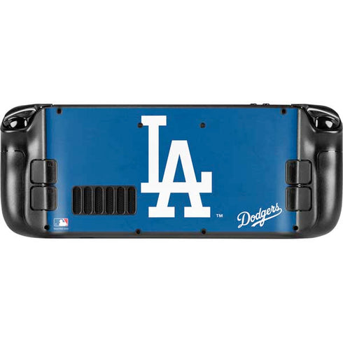 MLB Los Angeles Dodgers - Solid Distressed Steam Deck Handheld Gaming Computer Skin