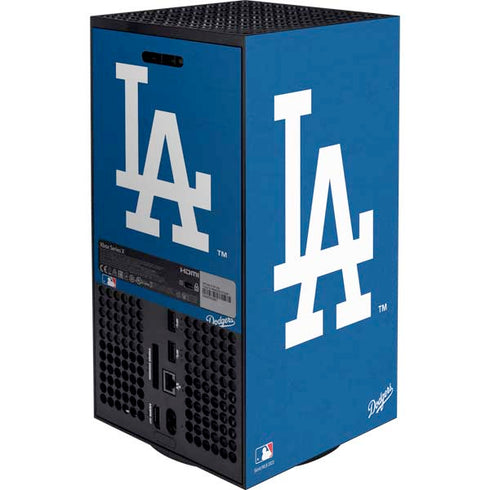 MLB Los Angeles Dodgers - Solid Distressed Xbox Series X Bundle Skin