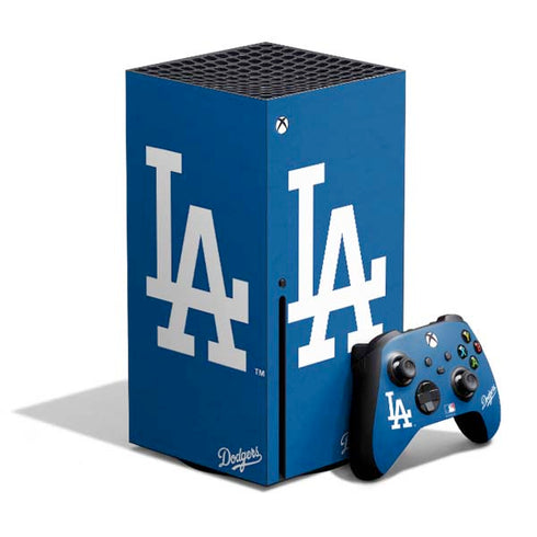 MLB Los Angeles Dodgers - Solid Distressed Xbox Series X Skins