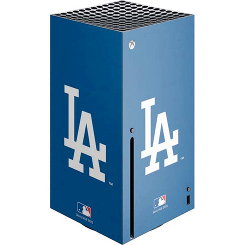 MLB Los Angeles Dodgers - Solid Distressed Xbox Series X Skins