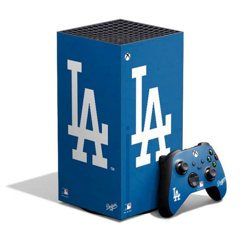 MLB Los Angeles Dodgers - Solid Distressed XBox Series X Digital Edition Bundle Skin