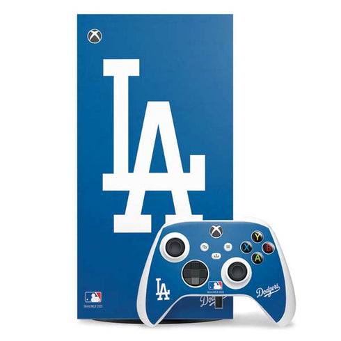 MLB Los Angeles Dodgers - Solid Distressed Xbox Series X Skins