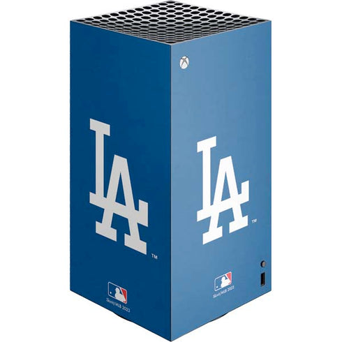 MLB Los Angeles Dodgers - Solid Distressed XBox Series X Digital Edition Console Skin