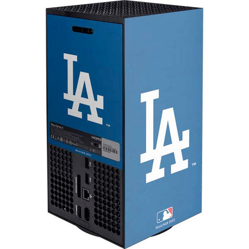 MLB Los Angeles Dodgers - Solid Distressed XBox Series X Digital Edition Console Skin