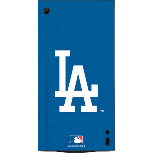 MLB Los Angeles Dodgers - Solid Distressed XBox Series X Digital Edition Console Skin