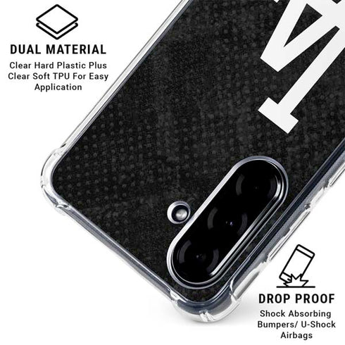 MLB Los Angeles Dodgers Dark Wash Galaxy A36 5G Clear Case