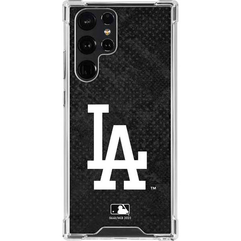 MLB Los Angeles Dodgers Dark Wash Galaxy S23 Ultra Clear Case