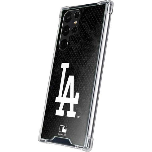 MLB Los Angeles Dodgers Dark Wash Galaxy S23 Ultra Clear Case