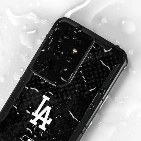 MLB Los Angeles Dodgers Dark Wash Galaxy S24 Ultra Waterproof Case
