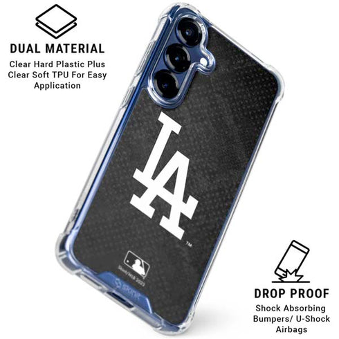 MLB Los Angeles Dodgers Dark Wash Galaxy S25 Clear Case