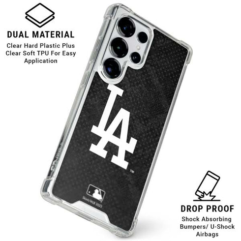MLB Los Angeles Dodgers Dark Wash Galaxy S25 Ultra Clear Case