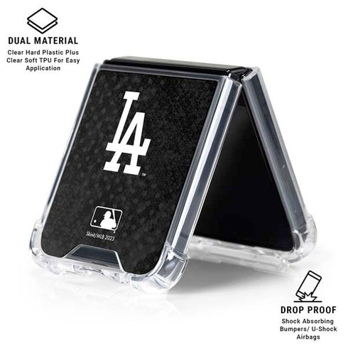 MLB Los Angeles Dodgers Dark Wash Galaxy Z Flip6 Clear Case