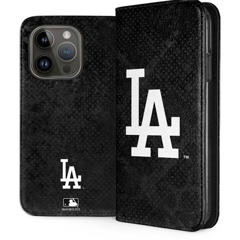 MLB Los Angeles Dodgers Dark Wash iPhone 15 Pro Folio Case