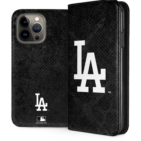MLB Los Angeles Dodgers Dark Wash iPhone 15 Pro Max Folio Case