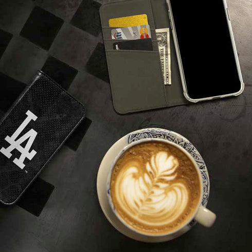 MLB Los Angeles Dodgers Dark Wash iPhone 15 Pro Max Folio Case