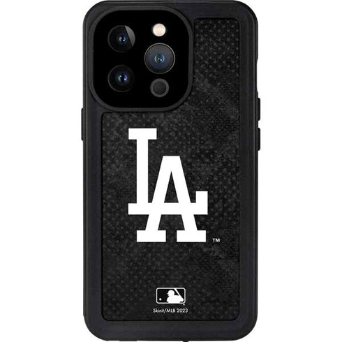 MLB Los Angeles Dodgers Dark Wash iPhone 15 Pro Waterproof Case