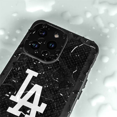 MLB Los Angeles Dodgers Dark Wash iPhone 15 Pro Waterproof Case