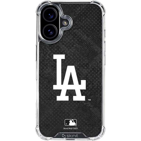 MLB Los Angeles Dodgers Dark Wash iPhone 16 Clear Case