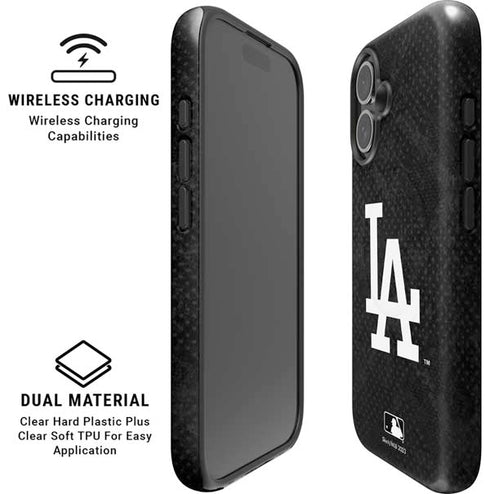 MLB Los Angeles Dodgers Dark Wash iPhone 16 Magsafe Impact Case