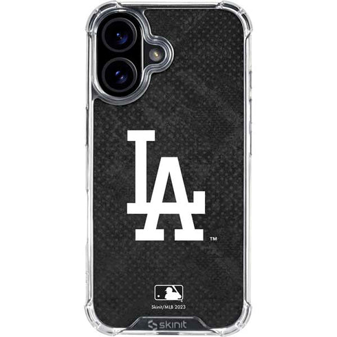 MLB Los Angeles Dodgers Dark Wash iPhone 16 Plus Clear Case