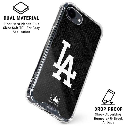 MLB Los Angeles Dodgers Dark Wash iPhone 16e Clear Case