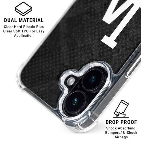 MLB Los Angeles Dodgers Dark Wash iPhone 17 Clear Case