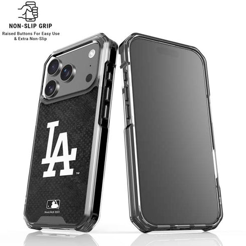 MLB Los Angeles Dodgers Dark Wash iPhone 17 Pro Clear Case