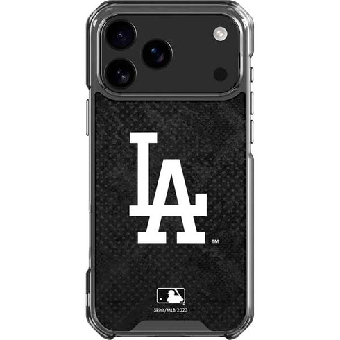 MLB Los Angeles Dodgers Dark Wash iPhone 17 Pro Max Clear Case