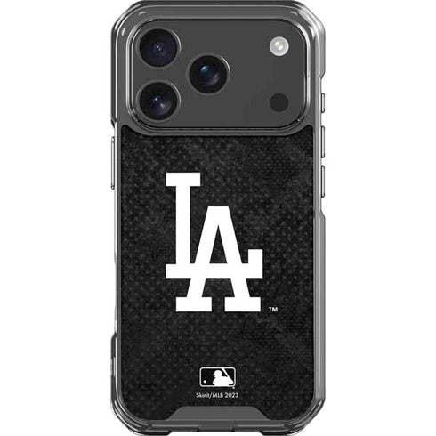MLB Los Angeles Dodgers Dark Wash iPhone 18 Pro Clear Case