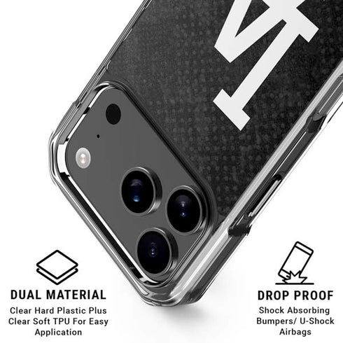 MLB Los Angeles Dodgers Dark Wash iPhone 18 Pro Clear Case