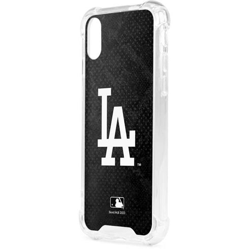 MLB Los Angeles Dodgers Dark Wash iPhone XS Clear Case