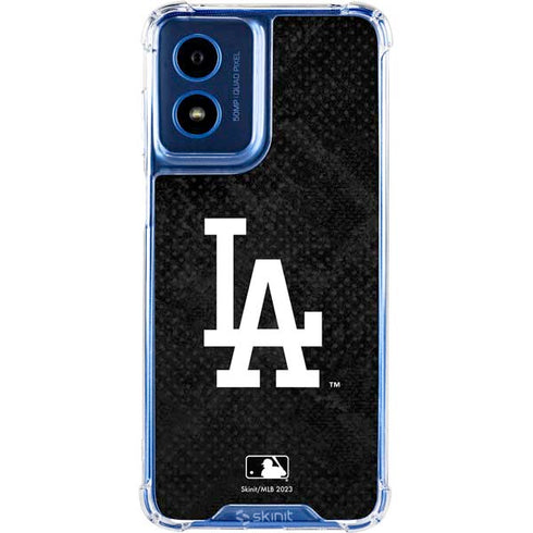 MLB Los Angeles Dodgers Dark Wash Moto G 5G (2024) Clear Case