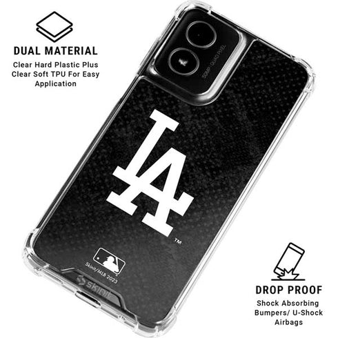 MLB Los Angeles Dodgers Dark Wash Moto G Power 5G (2024) Clear Case
