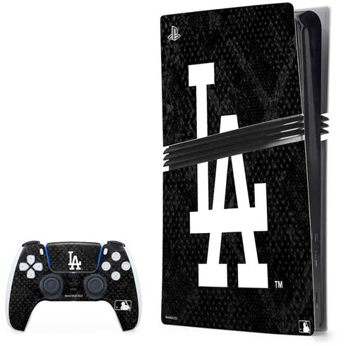 MLB Los Angeles Dodgers Dark Wash PS5 Pro Bundle Skin