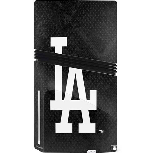 MLB Los Angeles Dodgers Dark Wash PS5 Pro Disk Console Skin