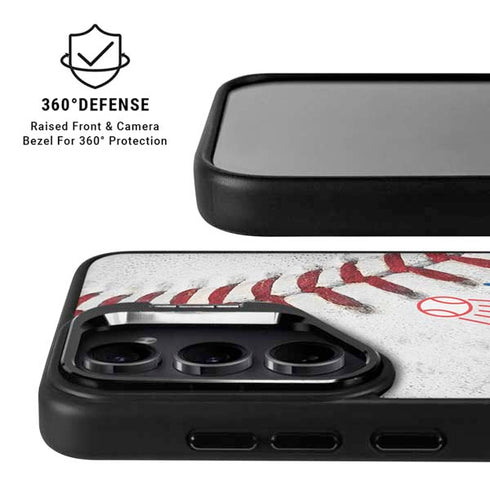 MLB Los Angeles Dodgers Game Ball Galaxy S24 FE Kickstand Case