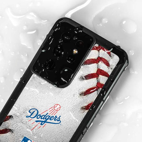 MLB Los Angeles Dodgers Game Ball Galaxy S24 Ultra Waterproof Case