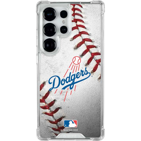 MLB Los Angeles Dodgers Game Ball Galaxy S25 Ultra Clear Case